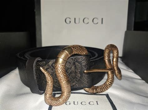 lether snake gucci